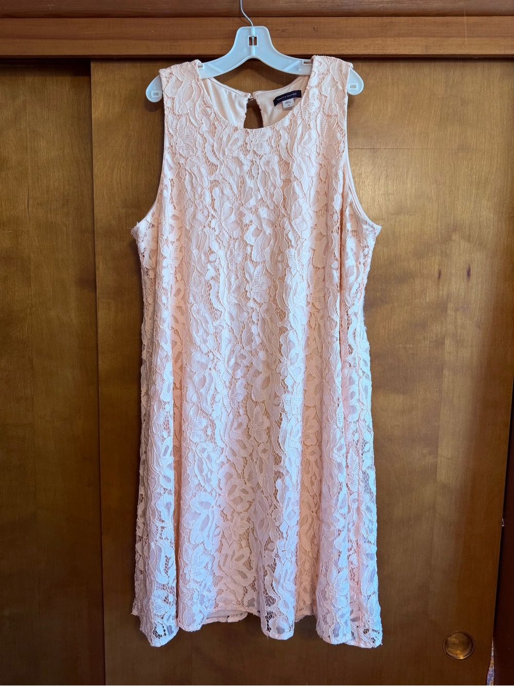 Tommy Hilfiger Blush Pink Lace Shift Dress